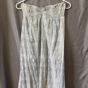 Strapless maxi dress